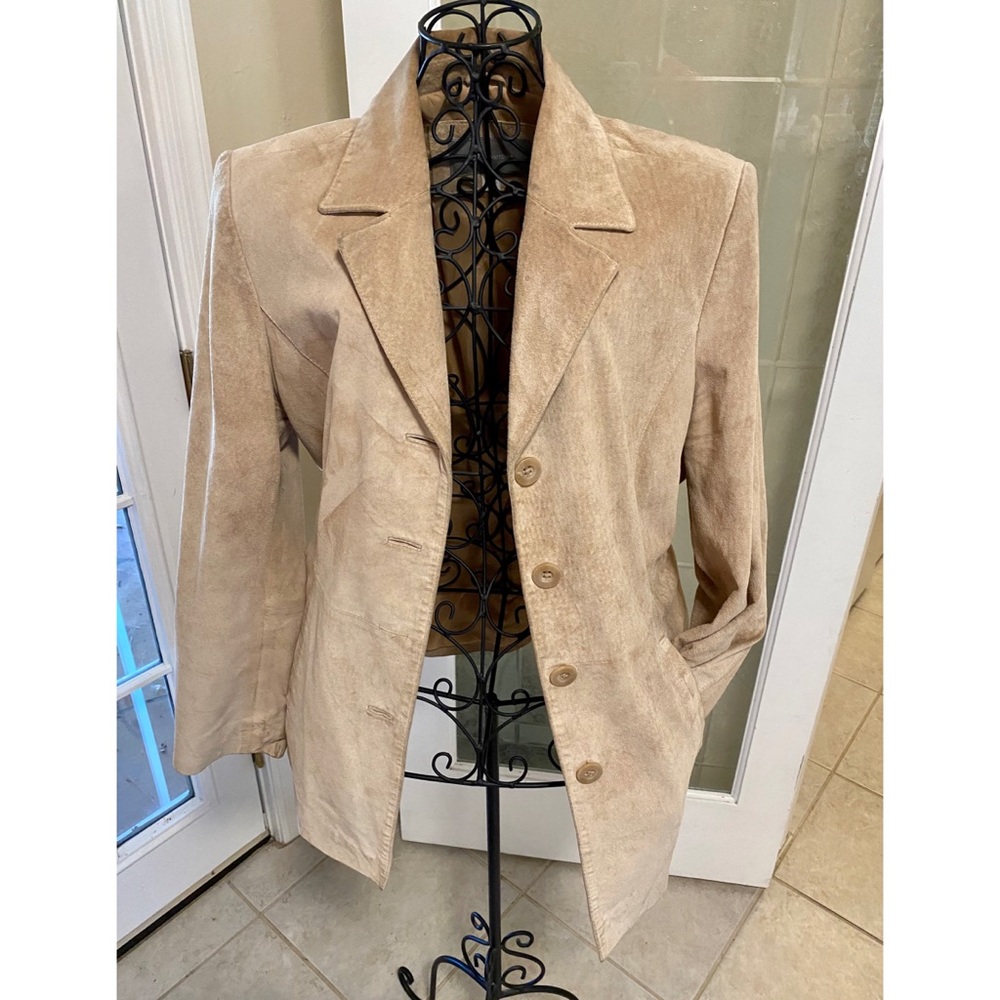Croft & Barrow Suede Brown Jacket - Size Medium (M)